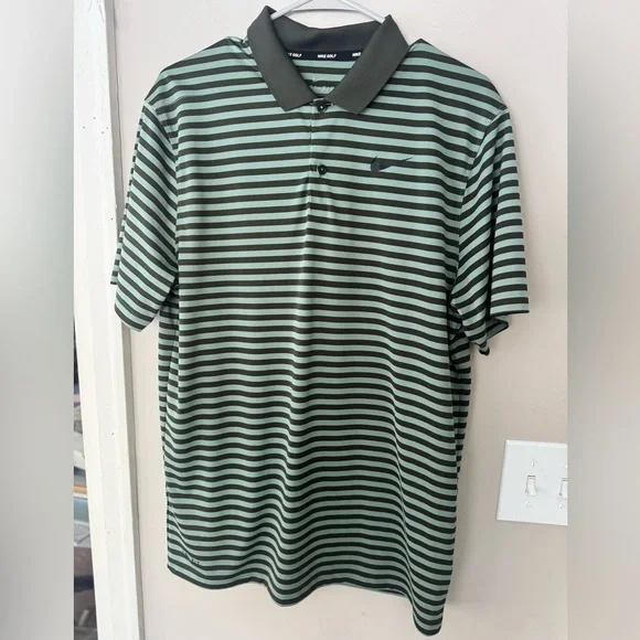 Nike Dri-FIT Victory Striped Golf Polo – Men’s Medium - Picture 6 of 10